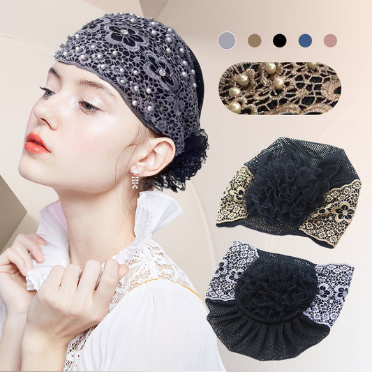 🔥BUY 1 GET 1 FREE TODAY🔥Ladies Floral Lace Headscarf🌸(🔥Add 2 items to the shopping cart to enjoy automatic discounts)