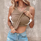 💖Last Day Special Price ￡16.99!!💖Ribbed Stretchy Tank Top with Shelf Bra👚