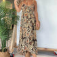 Women’s Sexy Spaghetti Strap Floral Print Long Dress🌸