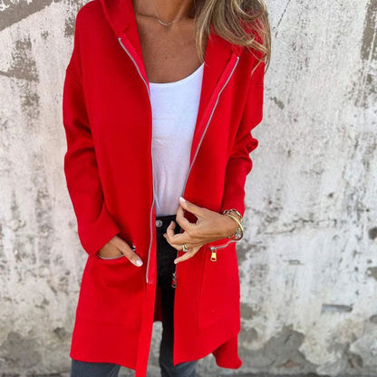 49% OFF🔥Women's Casual Zippered Coat