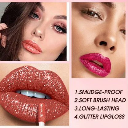 🎁🔥Last Day-Buy 1 Get 1 Free!🎁🎁Metallic Liquid Diamond Glitter Lipstick