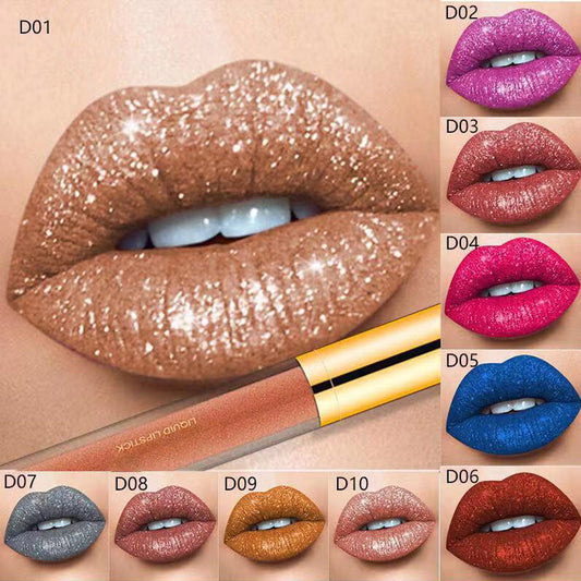 🎁🔥Last Day-Buy 1 Get 1 Free!🎁🎁Metallic Liquid Diamond Glitter Lipstick