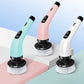 8-in-1 Household Cordless Electric Long Handle Retractable Electric Cleaning Brush Set