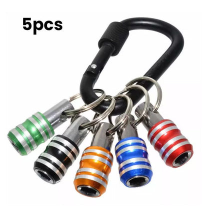 🔩1/4" Hexagonal Screwdriver Bit Holder Key Rings