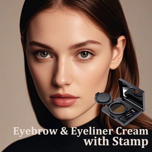 🎁Hot Sale🔥Eyebrow & Eyeliner Cream with Stamp