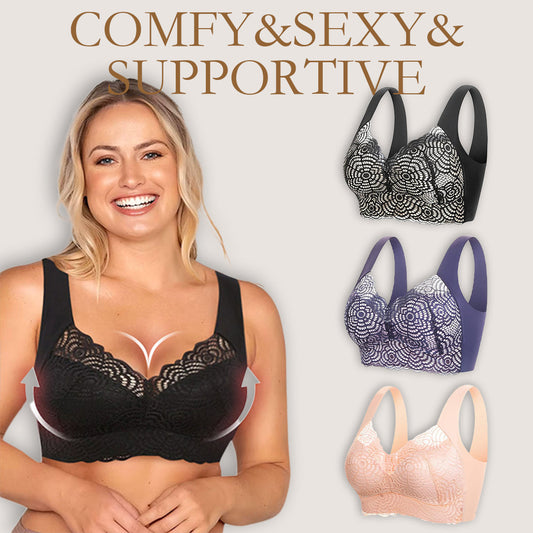 🤩LAST DAY SALE-49% OFF💃Ultimate Lift & Support Lace Plus-Size Bra