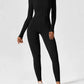 Long Sleeve Zipper Jumpsuit