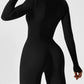 Long Sleeve Zipper Jumpsuit