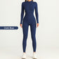 Long Sleeve Zipper Jumpsuit