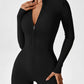 Long Sleeve Zipper Jumpsuit