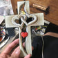 Cross-intertwined hearts-Forever Love
