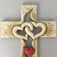 Cross-intertwined hearts-Forever Love