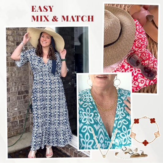 🔥2025 NEW SALES - 50% OFF🔥Bohemian resort casual v-neck printed dress