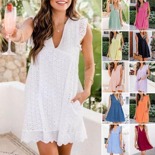 💗2025 Summer Promotion 50% OFF🔥🔥 — Elegant Lace Hollow Dress