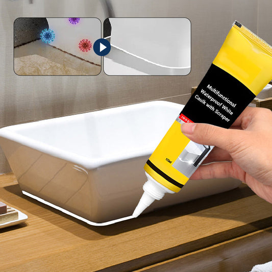 【💥Final 3-hour Preferential Deal 💥】Multifunctional Waterproof White Caulk with Scraper