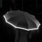 🔥Get 50% Off 🔥💥Buy 2 Save 5 %✈️Reflective Safety Strip Ring Buckle Umbrella☔