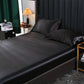 🛏️ Enjoy 50% off now! Faux satin sheets—silky-smooth, breathable, and hypoallergenic—for a cool, luxurious, and restful sleep. 🌙✨