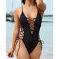 ⏰Final Day SALE 50% OFF👙Women's Sexy V-Neck One Piece Swimsuit