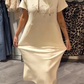 🔥Factory Direct Sales🌸Women’s Solid Short-Sleeve Hooded Long Dress💐