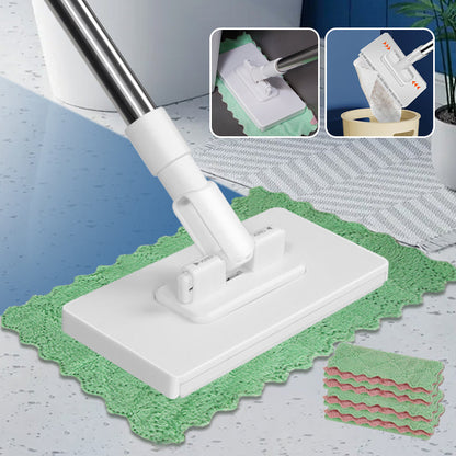 🔥💥Last Day Sales 70% OFF🔥Disposable Dust Mop with 4 Reusable Cloths🧹