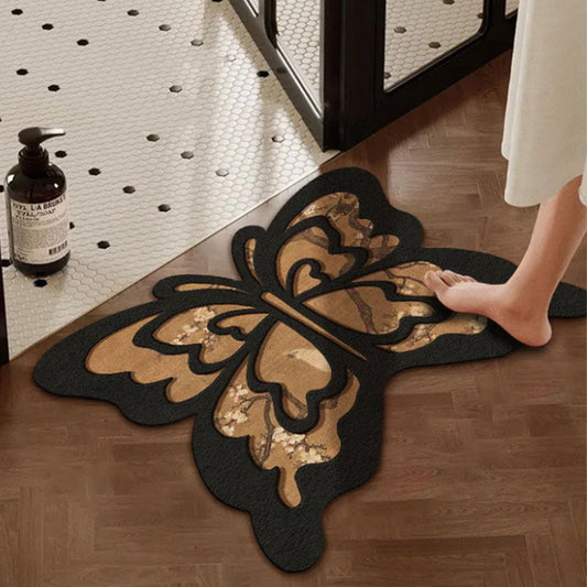 ⏳Time-limited Special🦋Retro Butterfly Diatomite Mat – Quick Drying & Non-Slip