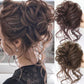 💁‍♀️LAST DAY - BUY 1 GET 1 FREE + FREE GIFT!!💗Messy Curly Hair Bun Scrunchie Extensions👩‍🦱