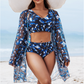 ✨2025 Hot Sale⌛Women's 3-Piece Bikini Set with Cover-Up