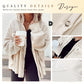 💕🧥Hot Sale 50%OFF🎀Women's Waffle Knit Shacket Button-Down Shirt Jacket