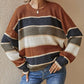 🍂Autumn Sale - 50% Off!💕Women's Loose Striped Long-Sleeve Sweater