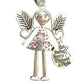 🎁Last Week - Special Price £6.99!!!🎁Angel Girl Iron Christmas Hanging Ornament