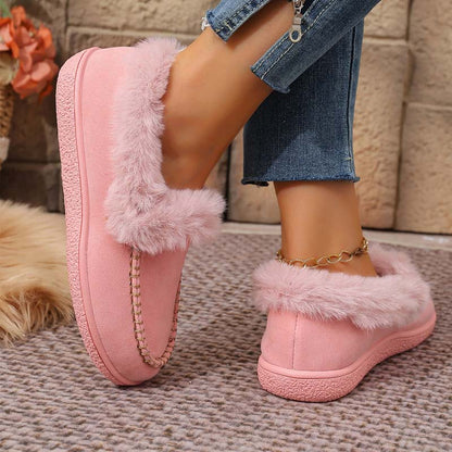 🎉2025 New Products Hot Sale 50% Off 👢Fuzzy Closed Back Slippers for Women🎁