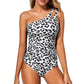 💥LAST DAY SALE 50% OFF🏖️👙One Shoulder One Piece Swimsuit For Women Tummy Control Bathing Suit