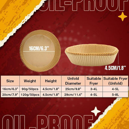 📢📢50%  OFF !! ⏰Air Fryer Disposable Paper Liner🥔🥞