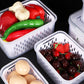 🥳2026 HOT SALE🥳💞50K+ SOLD!🧊🧺 50% OFF! 3-PC Fruit Container Set – Stop soggy fruit! Removable colander keeps produce crisp & fresh for days. Your fridge’s best friend. 🍓✨