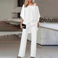 💥2026 Hot Sale 50% OFF🤩Women’s Irregular Chiffon Tops & Wide-Leg Pants Set🎀