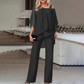 💥2026 Hot Sale 50% OFF🤩Women’s Irregular Chiffon Tops & Wide-Leg Pants Set🎀