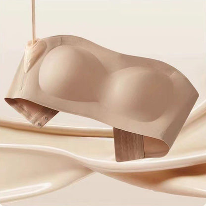 ⛱️Last Day Special Price ￡7.99!!💞Womens Strapless Bras Push Up Bandeau Bra Non Slip Wireless Supportive Padded Bras Seamless Comfortable Tube Jelly Bra🎀