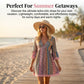 📢📢40% OFF !! ⏰The Bohemian Lace Trim Dress: V-neck, Long Sleeves, All-over Print👗