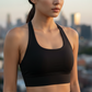 🔥LAST DAY SALE 50% OFF💖Women's Halter Neck Ruched Sports Bra👙