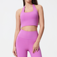 🔥LAST DAY SALE 50% OFF💖Women's Halter Neck Ruched Sports Bra👙