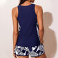 📢📢40% OFF !! ⏰Color-Blocking Printed Loose Swimsuit Set👙💕