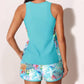 📢📢40% OFF !! ⏰Color-Blocking Printed Loose Swimsuit Set👙💕