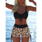🩱🌊 LIMITED-TIME 50% OFF! 👙 Women’s Drawstring Bikini Set with Boy Shorts – Adjustable Support, Ruched Fit & Active Beach Coverage ✨