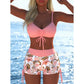 🩱🌊 LIMITED-TIME 50% OFF! 👙 Women’s Drawstring Bikini Set with Boy Shorts – Adjustable Support, Ruched Fit & Active Beach Coverage ✨