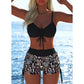 🩱🌊 LIMITED-TIME 50% OFF! 👙 Women’s Drawstring Bikini Set with Boy Shorts – Adjustable Support, Ruched Fit & Active Beach Coverage ✨