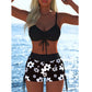 🩱🌊 LIMITED-TIME 50% OFF! 👙 Women’s Drawstring Bikini Set with Boy Shorts – Adjustable Support, Ruched Fit & Active Beach Coverage ✨