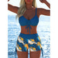 🩱🌊 LIMITED-TIME 50% OFF! 👙 Women’s Drawstring Bikini Set with Boy Shorts – Adjustable Support, Ruched Fit & Active Beach Coverage ✨