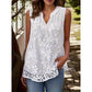 📢📢30% OFF⏰Women’s Chic Floral Lace Sleeveless Shirt👚👕
