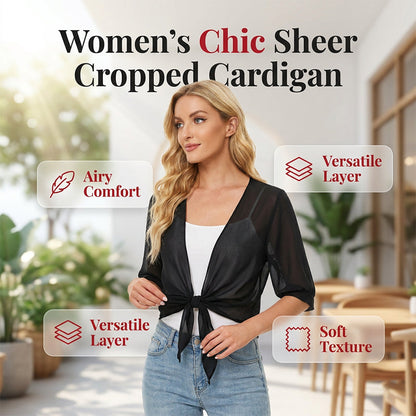 👚 52% OFF NOW! 📢🎁Buy Now Get Free Gift ⏳ Women's Chiffon Tie-Front Top – Summer layering essential – Lightweight, breathable & perfect for beach or brunch 🌸