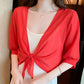 👚 52% OFF NOW! 📢🎁Buy Now Get Free Gift ⏳ Women's Chiffon Tie-Front Top – Summer layering essential – Lightweight, breathable & perfect for beach or brunch 🌸